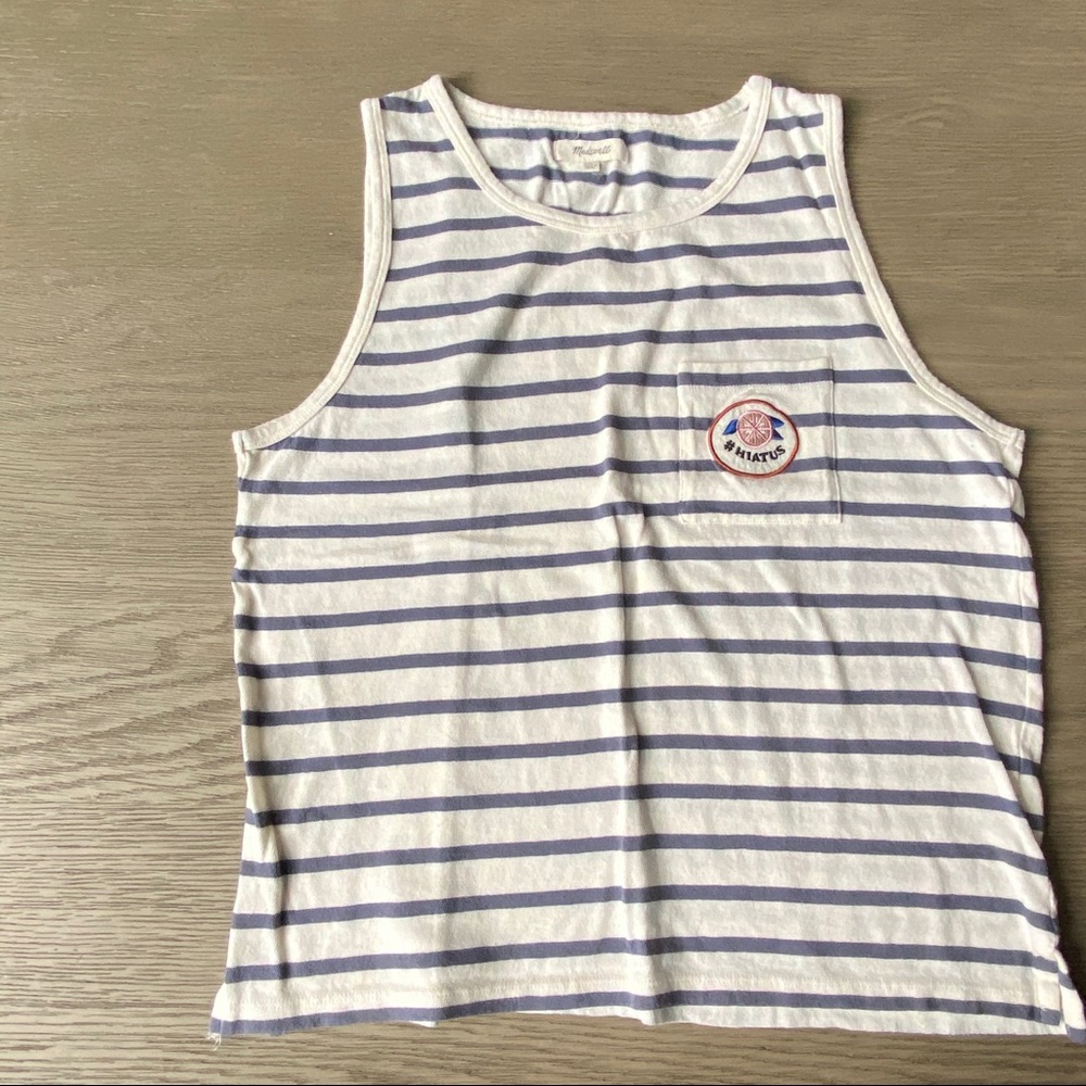 Madewell Stripe Hiatus cotton Tank
